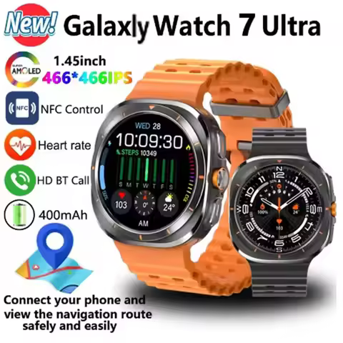 New Gt7 Ultra Intellige Watch Dynamic Island Heart Rate Blood Pressure Bluetooth Call Sports Round S
