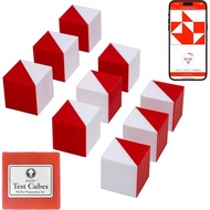 [ZRmar03] PrfcNL IQ Test Cubes (Natural Edition) – 9 Kohs Cubes, Practice for Block Design Test, WAI