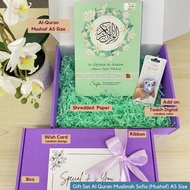 GIFT SET AL QURAN A5 SIZE (HARDCOVER) (Hadiah Harijadi/ Hantaran/Anniversary/Cemerlang UPKK PSRA/Maj