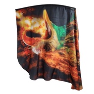 Angel of Fire - III - Wing Worship Flags - Silk Printed Quill Wing Flags WXL-Quill