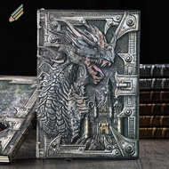 EduElite 3D ba chiều rồng A5 máy tính xách tay Châu Âu Retro dày PU nổi notepad Nhật ký kinh doanh Q