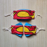 Masker Anak Superman - Masker Duckbill Anak Superman - Masker Kain 3D