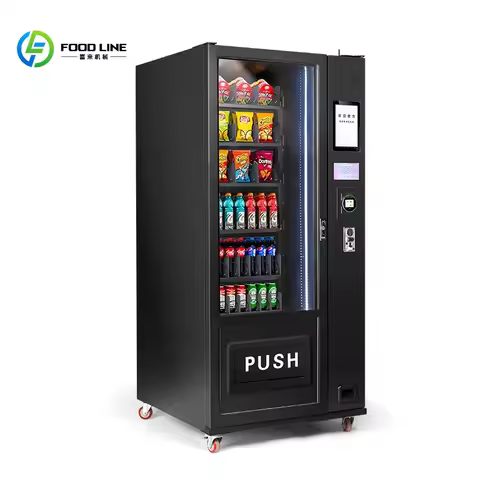 Customized 10.1 Inch Advertisement Touch Screen Combo Vending Machine Outdoor Snack Vending Machine 