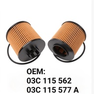 Suitable for Audi A3, Seat Altea, Leon, Skoda, Volkswagen Golf V, Passat B6 2 Oil Filter OE 03C11556