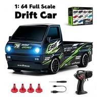 1: 64 Mini RC Drift Van Car With Full Throttle Scale Desktop 4WD Remote Control Racing Micro Card Va