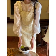 Sleeveless French Style Tassel Two-Piece Set - 80111