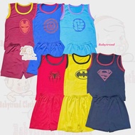 6Pairs Terno Infant Baby Boy Sando Shorts Spandex Cotton 3-12mos Comfortable Flexible for Everyday W
