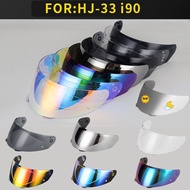 READY STOCK VISOR HELMET FOR HJC HJ-33 I90 HELMET RAINBOW TRANSPARENT REVO RED RESISTANT