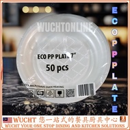 【WUCHT】50pcs x 7" Plate 9" Plate ECO PP Plastic Plate Party Plate Disposable Plate