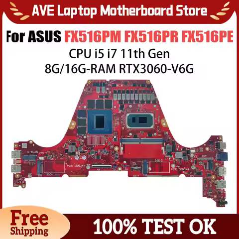 FX516PC Mainboard For ASUS FX516PR FX516PM FX516PE FX516PEZ FX516PCZ Laptop Motherboard with i5 i7 1
