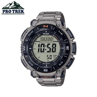 [Marco warranty ] Casio 💯(Ori) Protrek PRG-340T-7 Silver Titanium Band With Stainless Steel Clasp Me