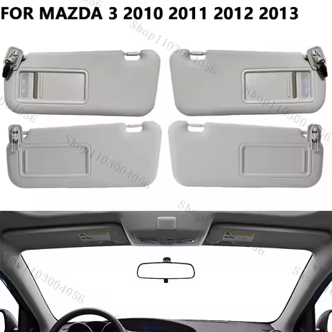Sun Visor With Light For Mazda 3 2010 2011 2012 2013 Hatchback BBM2-69-320C-75 Auto Repairing Part A