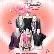 Y2K || Y2k outfit || 2000-piece era clothes || Grape style || Morikei || Gothic || Cute unique tops