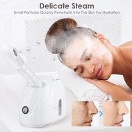 Fac-ial Steamer With Extendable Arm And Adjustable Nozzle Face Steamer Warm Mist Humidifier for Sauna Inhaler Spa Sinuses Moisturizing Unclogs Pores Deep Cleaning Skin