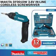[ GH HARDWARE] MAKITA DF001DW 3.6V In Line Cordless Screwdriver - DF 001 DW