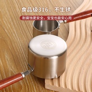 Ready Stock✅ 316 Oil Splashing Small Pot Stainless Steel Household Multifunctional Hot Oil Watering 