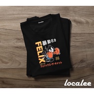 FELIX THE CAT TSHIRT/ FELIX SCREEN-PRINTED T-SHIRT FELIX/ FELIX THE CAT BLACK TSHIRT/ UNISEX T-SHIRT