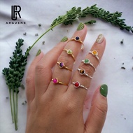 Birthstone Ring / Birth Month / Genuine Natural Stone