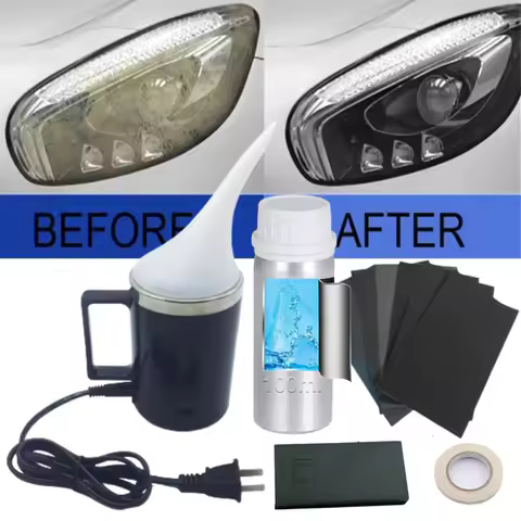 Headlight Restorer Fumigation Kit Car Headlight Restoration Steamer 220V EU Plug Polymer Steam Set H