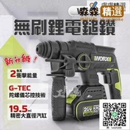 WU387 鎚鑽 威克士 無刷  電 鎚鑽 20V 衝擊電鑽 陀螺儀 防扭 電錘 電鎬 worx wu387  [滿30