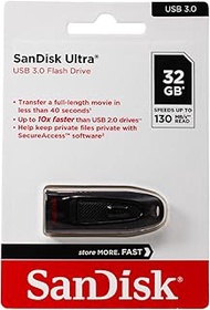 SanDisk Cruzer Ultra 32GB USB 3.0 Flash Drive SDCZ48-032G-U46 up to 100MB/s (Pack of 2)