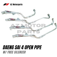 Daeng Sai 4 open pipe w/ free silencer