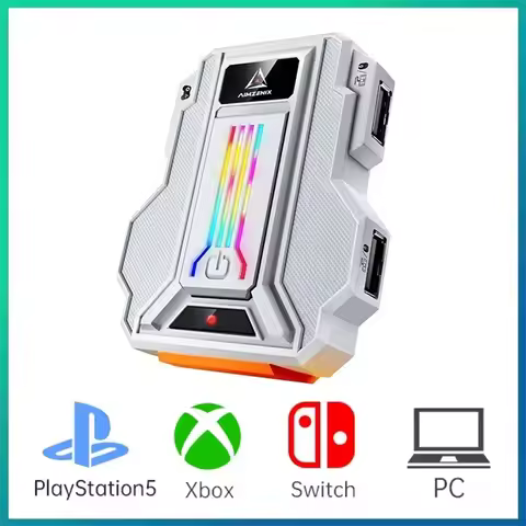 Aimzenix STRIKER PRO AX300 K&M Game Adapter for PS4, PS3, ONE,X360, XSS, XSX, N-Switch, Supports 3.5