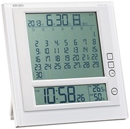 Seiko digital calendar radio table clock SQ422W alarm clock