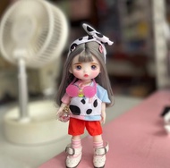 ของเล่นตุ๊กตา BJD สำหรับเด็กผู้หญิง อายุ 3-14 ปี ของขวัญวันเกิด ตา 3D ที่แท้ เปลี่ยนชุด ตุ๊กตาตัวม้า