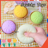 Fidget Squishy Antistress Ball Toys Fake Buns Steamed Simulation Dumpling Hamburger Stress Relief Squeeze Toy