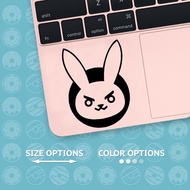Laptop Decal Sticker Video Game Overwatch D.Va Bunny DVA Logo