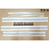 Toyota Sport Rider KZ Turbo Sticker 1 Set 8 Pieces