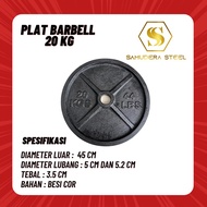 20kg iron barbell plate diameter 45cm shield model weight plate