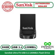 Sandisk Ultra Fit 64GB USB 3.1 Gen 1 130MB/s Flash Drive SDCZ430-64G