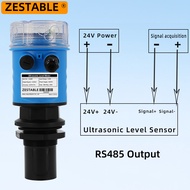 เครื่องวัดระดับถังน้ำอัลตราโซนิกเอาท์พุท4-20mA RS485เครื่องวัดเซ็นเซอร์0-10เมตรเครื่องส่งสัญญาณระดับ