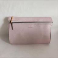 加拿大 MATT & NAT 粉色皮革 長方 斜咩袋