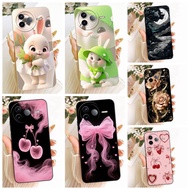For Xiaomi Redmi K80 Pro Case RedmiK80 Soft Silicone Cover Cute Rabbit Bow Phone Case For Redmi K80P