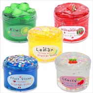 New Fruit Slime Glue Toys Antistress Clear Fluffy Slime Kit Foam Putty Plasticine Cloud Slime Clay E