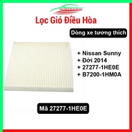 Nissan Sunny 2014 air conditioner filter code 27277-1HE0E, B7200-1HM0A