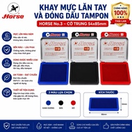 Tampon Horse No.3 hand-rolled and stamped ink tray, medium size 54x85mm EN71/3 RED Thailand
