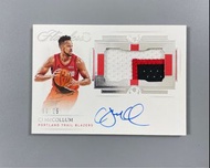 Panini Flawless CJ McCollum vpa /25 silver on card auto