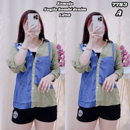 KATUN KEMEJA Contemporary cotton mix denim sakila shirt 7783