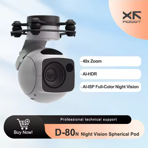 XF-D-80N 4K 40X Zoom 3-Axis Pod Camera Hybrid Zoom Pod Gimbal Specifically for Use at Night