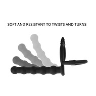 Medical grade silicone male double ring dildo wearable dildo silicone beads high quality life stimul