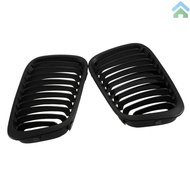 2pcs Grill Depan Warna Hitam Matte Untuk BMW E46 3 Series 4 Pintu