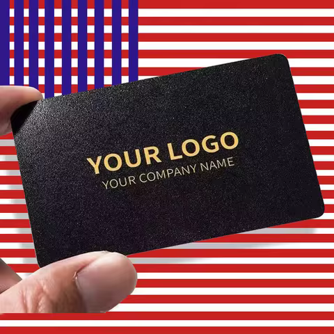 Custom PVC Business Card Design Logo Name Plastic Waterproof Double Sided Frosted Thank You Card Pos