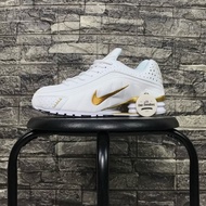 [✅Ready Stock] Nike Shox R4 "White Metallic Gold"