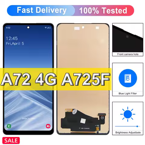 100% Tested For Samsung A72 4G SM-A725F A725M LCD Display Touch Screen Digitizer Assembly Replacemen