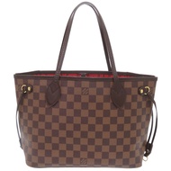 กระเป๋าโท้ท หลุยส์ วิตตอง Neverfull PM Damier N51109 Cerise LV 0670【มือสอง】LOUIS VUITTON