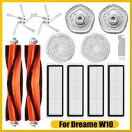 For Dreame W10 / W10Pro Accessories of Main Brush Side Brush Filter Mop Cloth Mop Holder